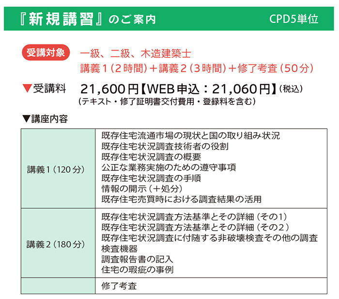 『新規講習』のご案内